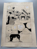 Leiji Matsumoto Galaxy Express 999 Scene | Douga-Style Hand-Drawn Vintage Manga Art