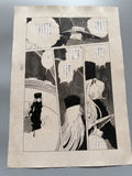 Leiji Matsumoto Galaxy Express 999 Scene | Douga-Style Hand-Drawn Vintage Manga Art