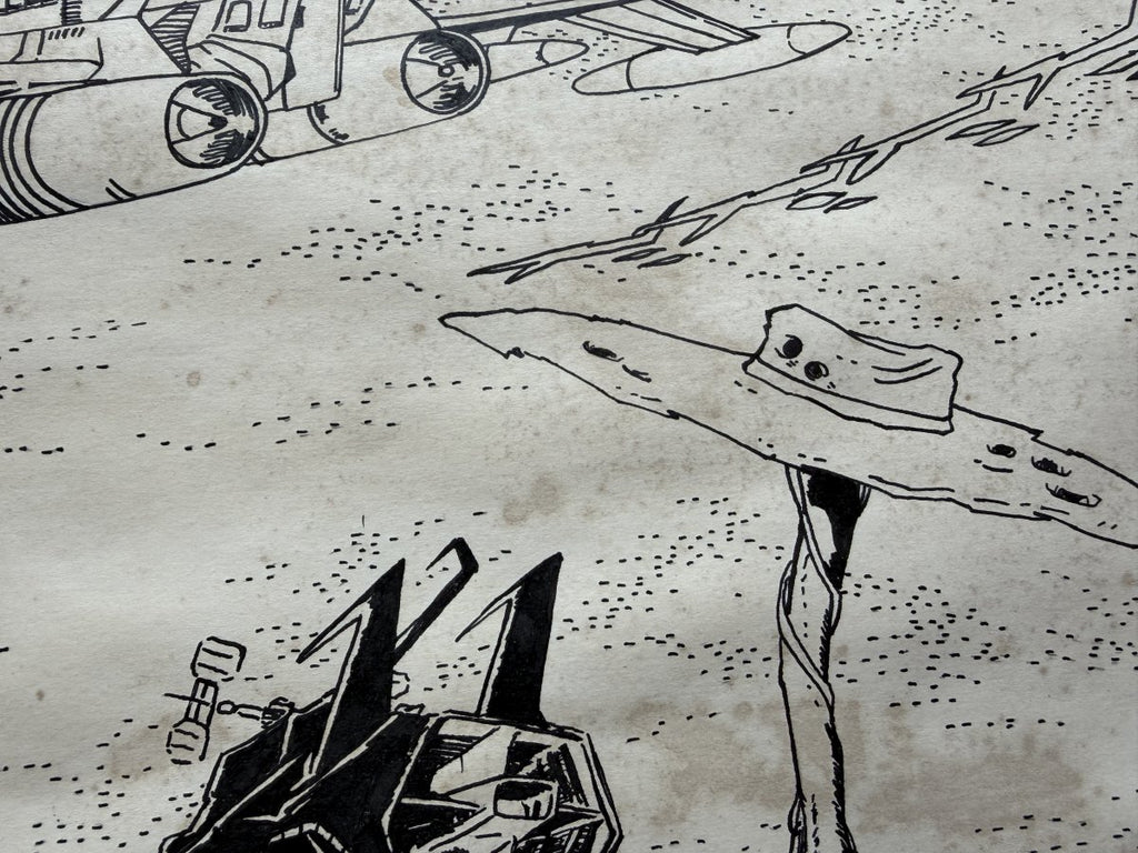 Detail view 8 of Galaxy Express 999 Scene | Showa Era Manga Art