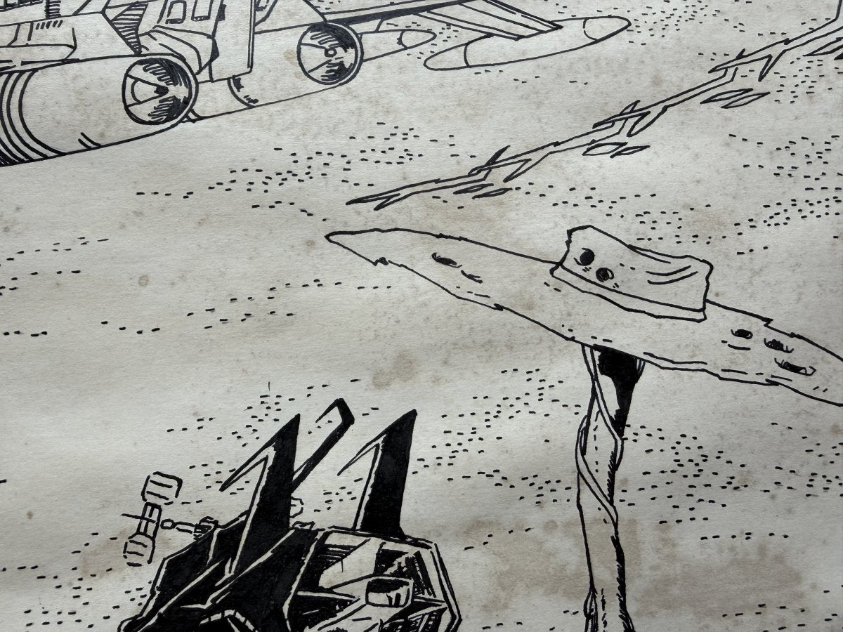 Detail view 8 of Galaxy Express 999 Scene | Showa Era Manga Art