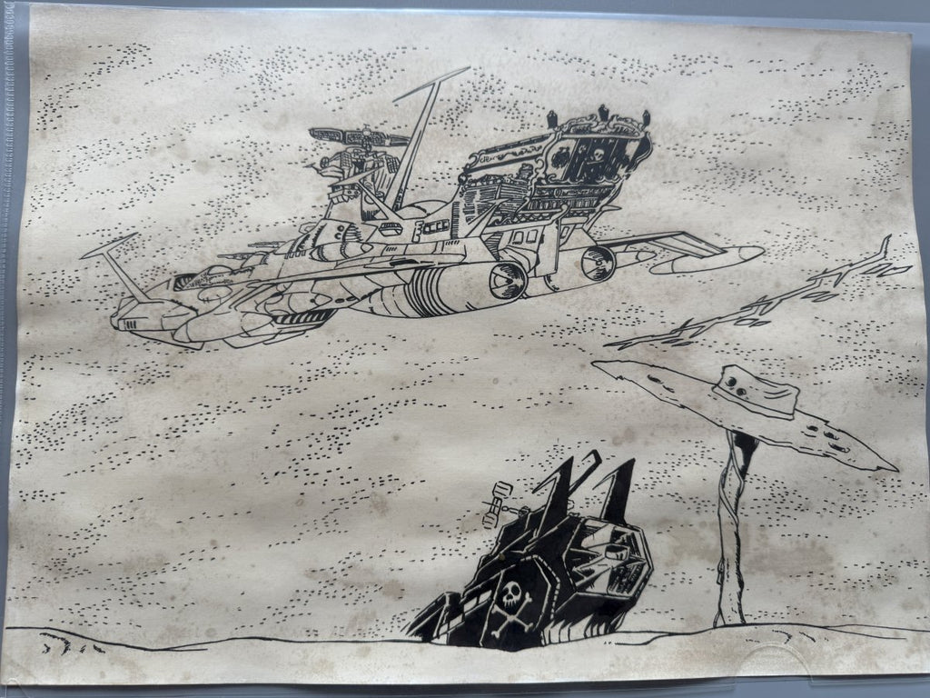Black backing board and protective packaging of Galaxy Express 999 Scene