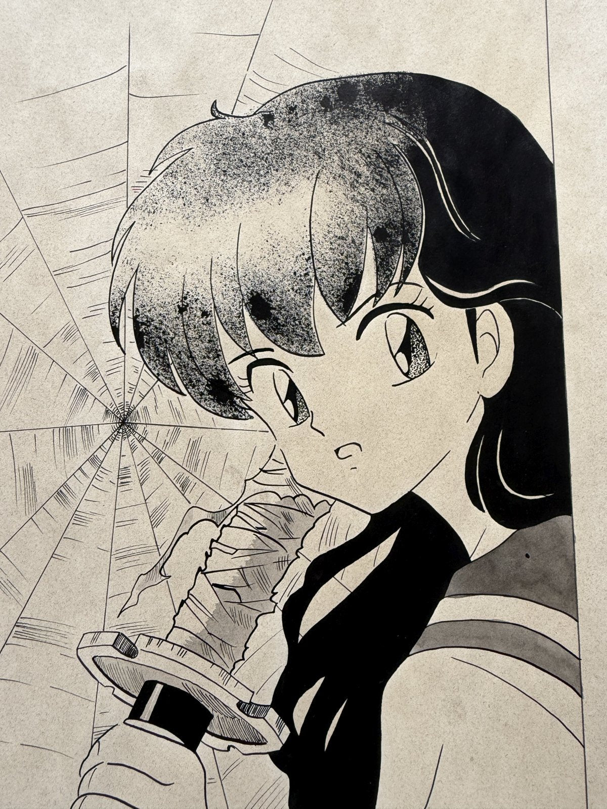 Full scene view of Inuyasha Scene | Vintage Manga Reproduction