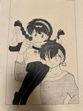 Rumiko Takahashi Ranma Scene | Douga-Style Hand-Drawn Vintage Manga Art