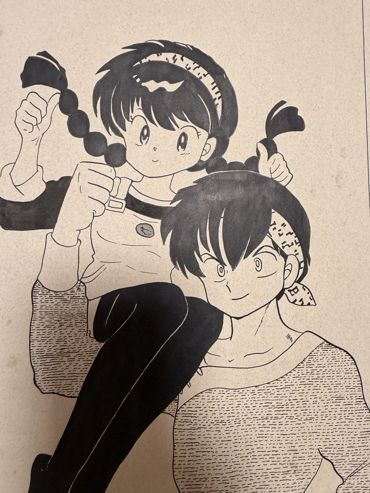 Full scene view of Ranma Scene | Vintage Manga Reproduction