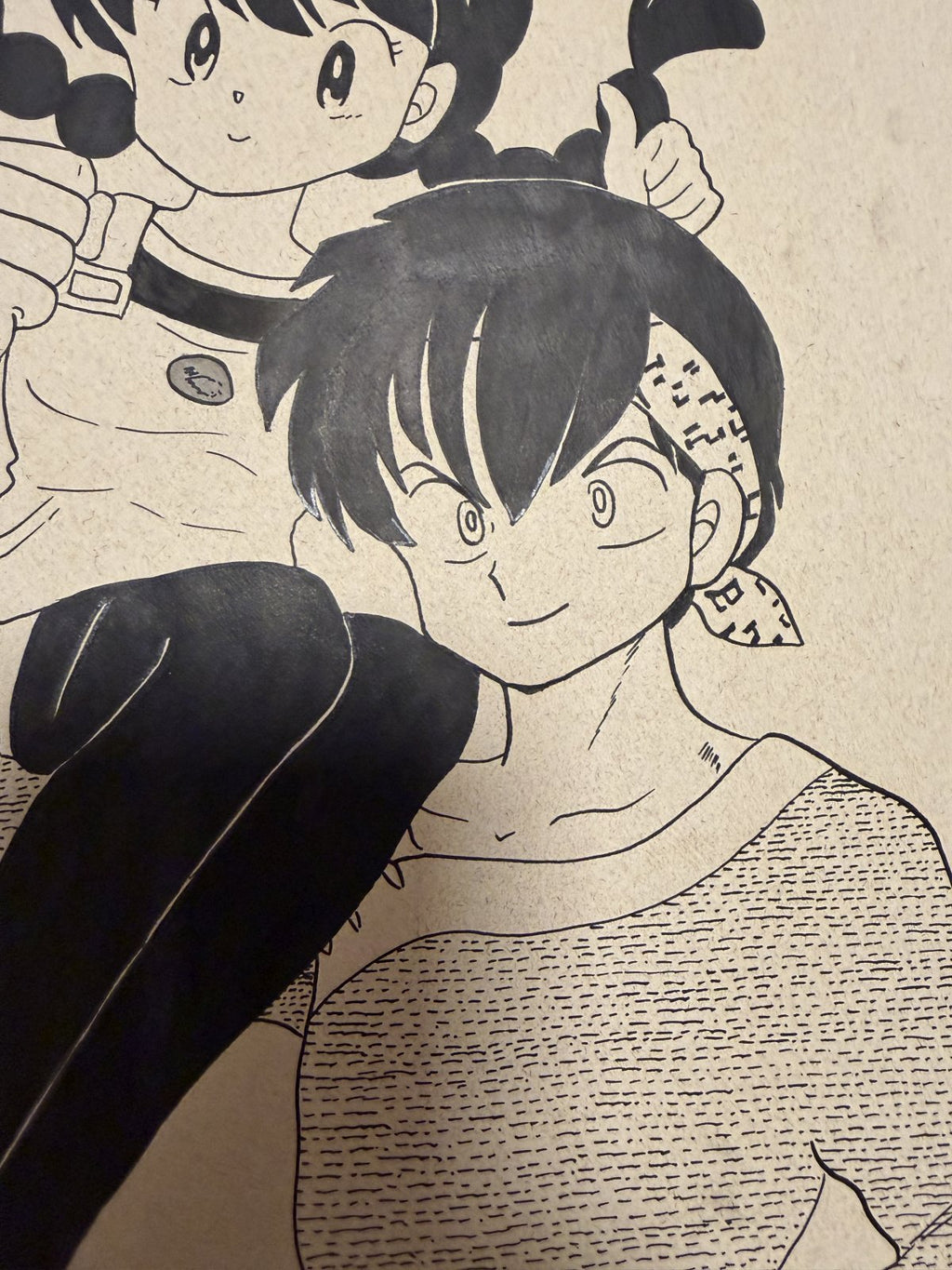 Dialogue balloons and text detail from Ranma Scene