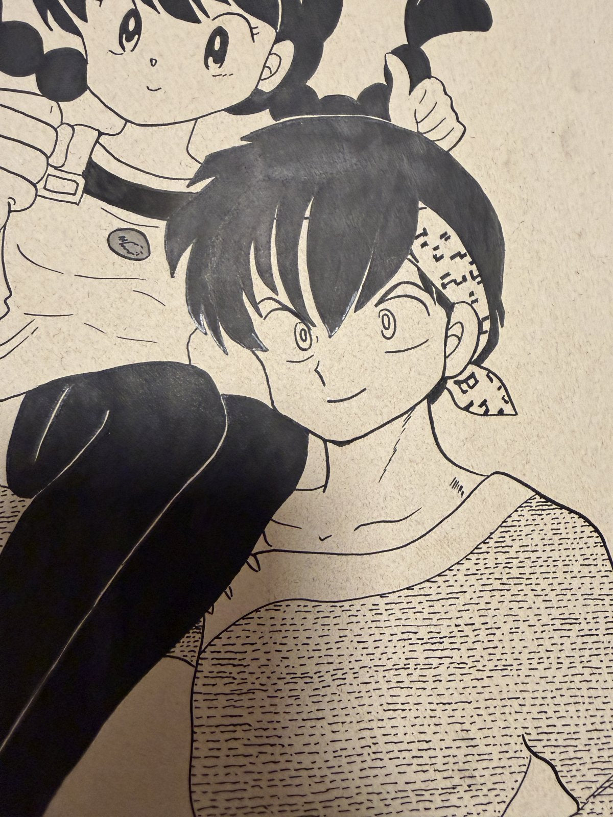 Dialogue balloons and text detail from Ranma Scene