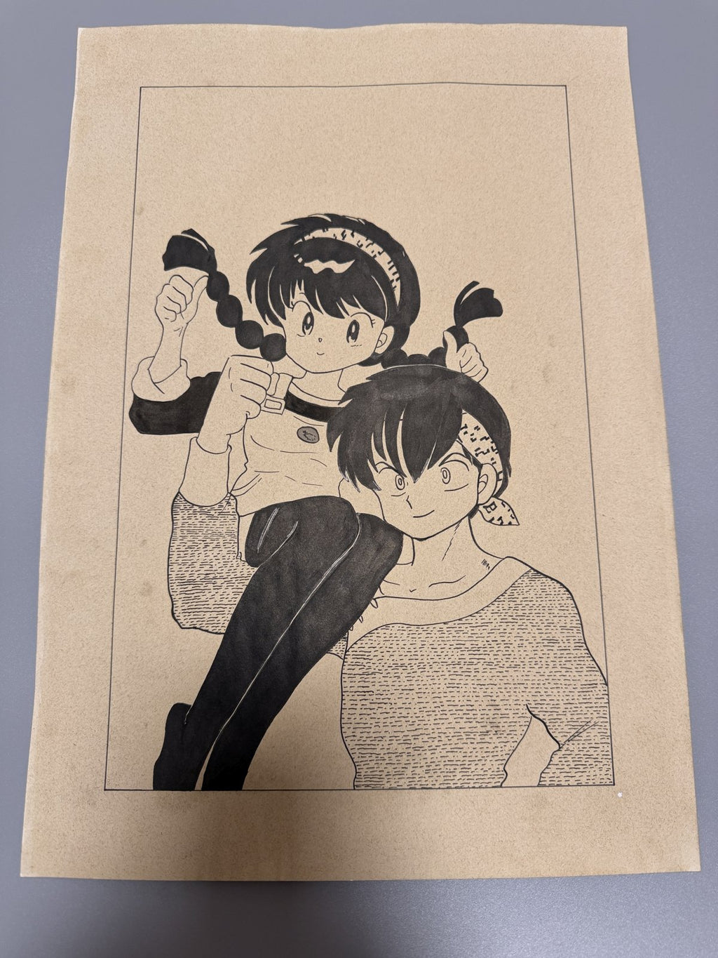 Black backing board and protective packaging of Ranma Scene