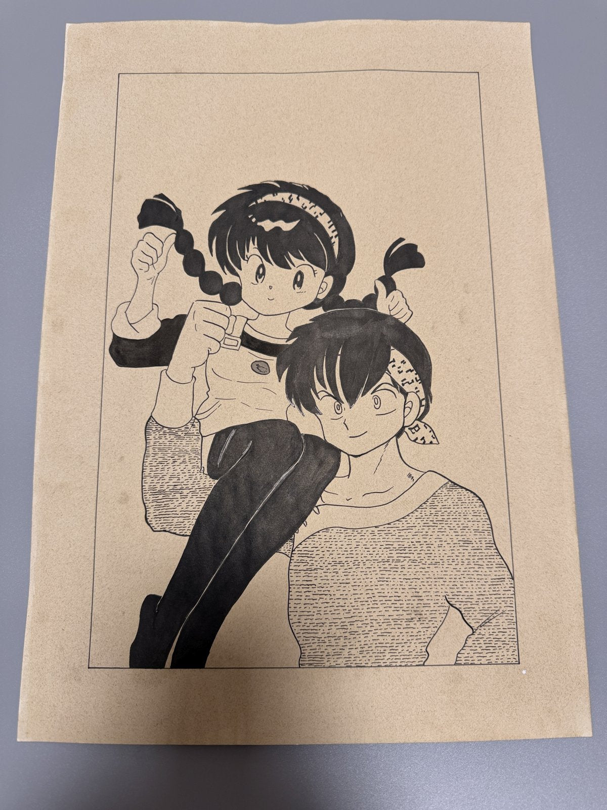 Black backing board and protective packaging of Ranma Scene