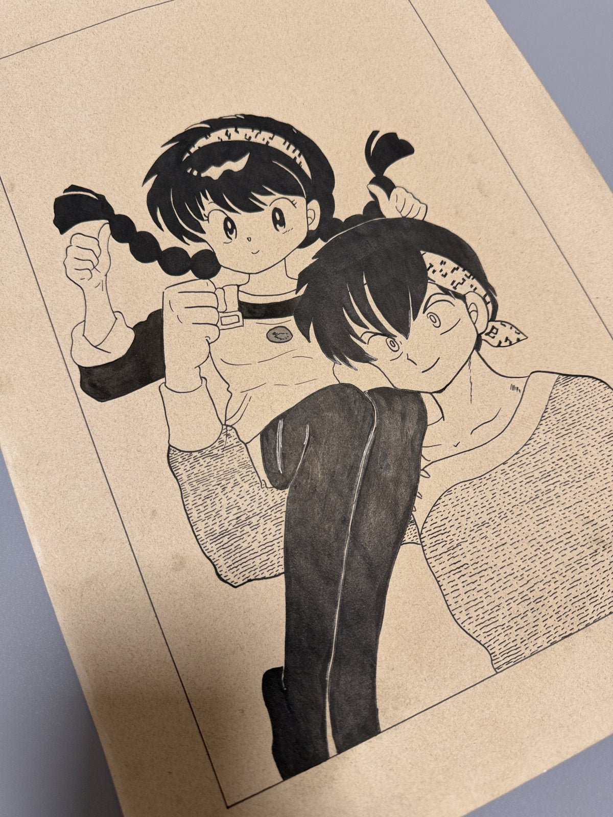 Black backing board and protective packaging of Ranma Scene