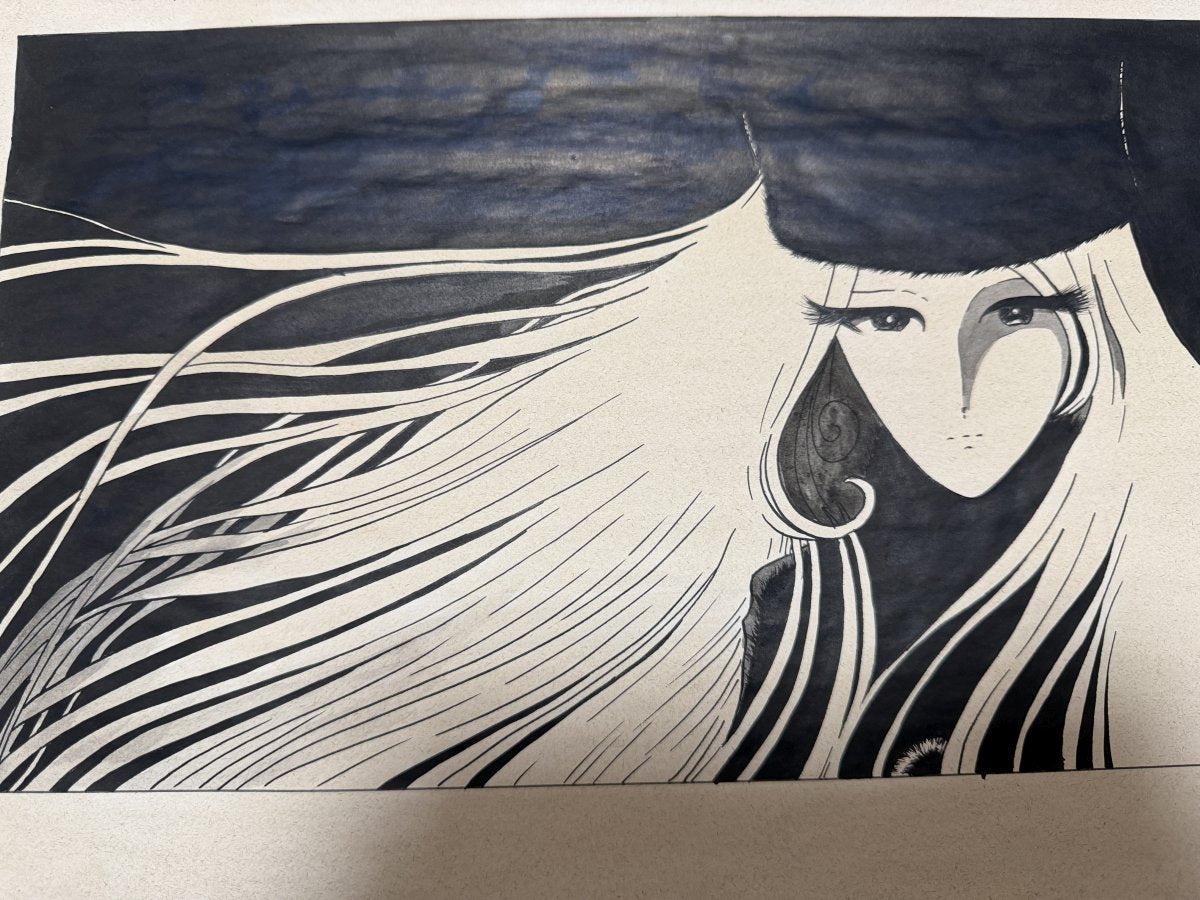 Full scene view of Galaxy Express 999 Scene | Vintage Manga Reproduction