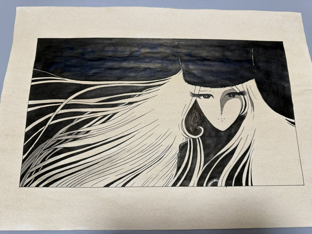 Black backing board and protective packaging of Galaxy Express 999 Scene