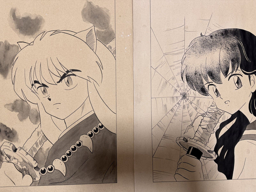 Black backing board and protective packaging of Inuyasha Scene