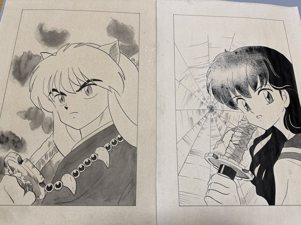 Black backing board and protective packaging of Inuyasha Scene