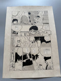 Leiji Matsumoto Galaxy Express 999 Scene | Douga-Style Hand-Drawn Vintage Manga Art