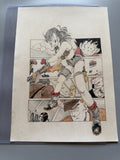 Akira Toriyama Goku Scene Piccolo Scene | Douga-Style Hand-Drawn Vintage Manga Art