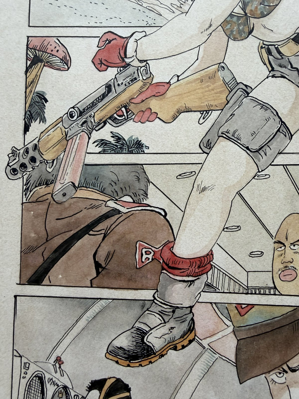 Detail view 6 of Goku Scene Piccolo Scene | Showa Era Manga Art