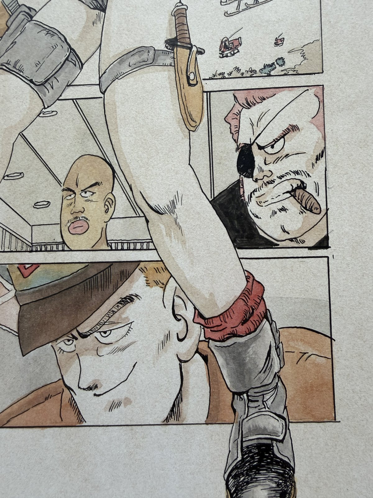 Detail view 7 of Goku Scene Piccolo Scene | Showa Era Manga Art