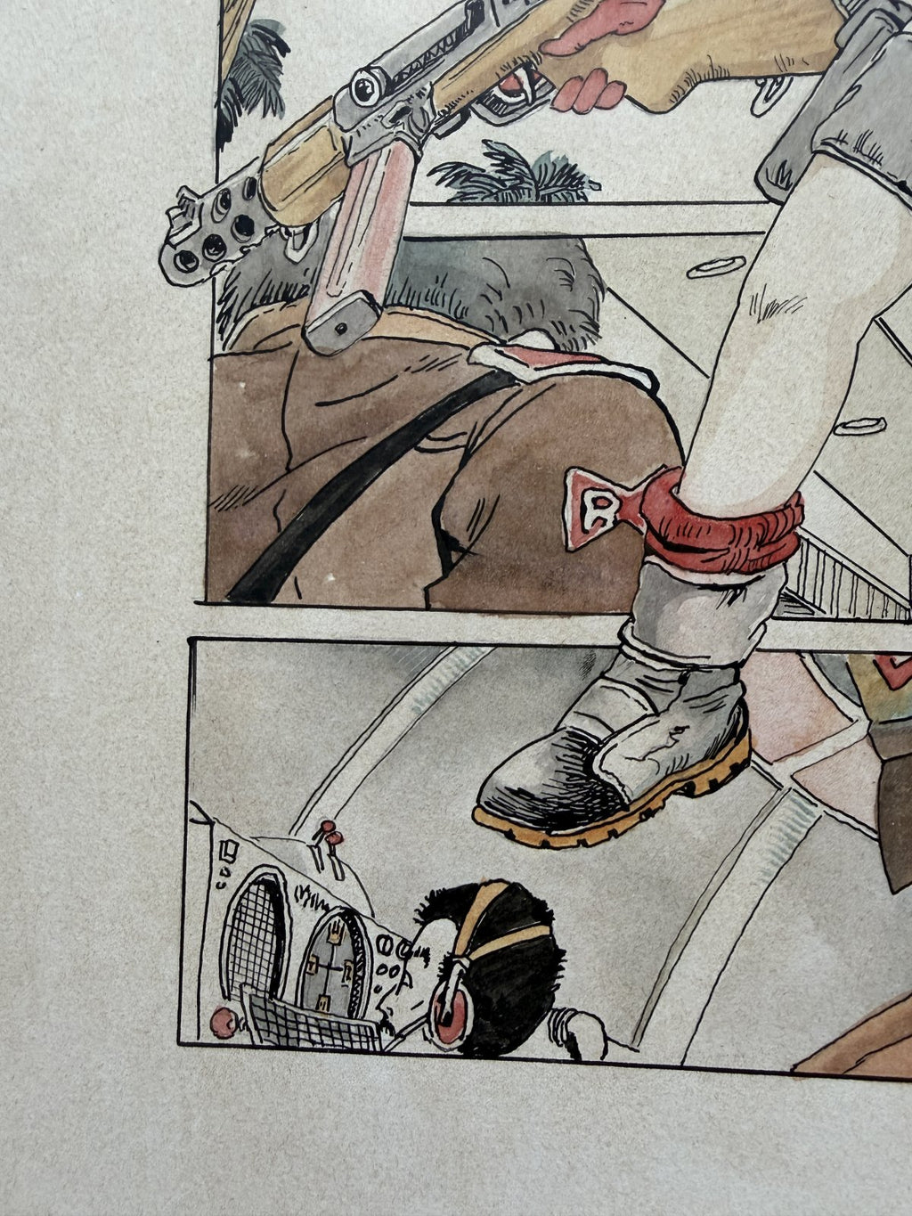 Detail view 8 of Goku Scene Piccolo Scene | Showa Era Manga Art
