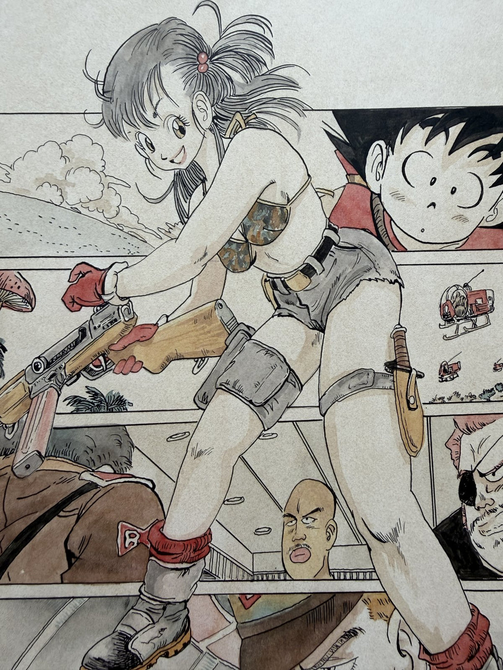 Detail view 9 of Goku Scene Piccolo Scene | Showa Era Manga Art