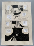 Leiji Matsumoto Galaxy Express 999 Scene | Douga-Style Hand-Drawn Vintage Manga Art