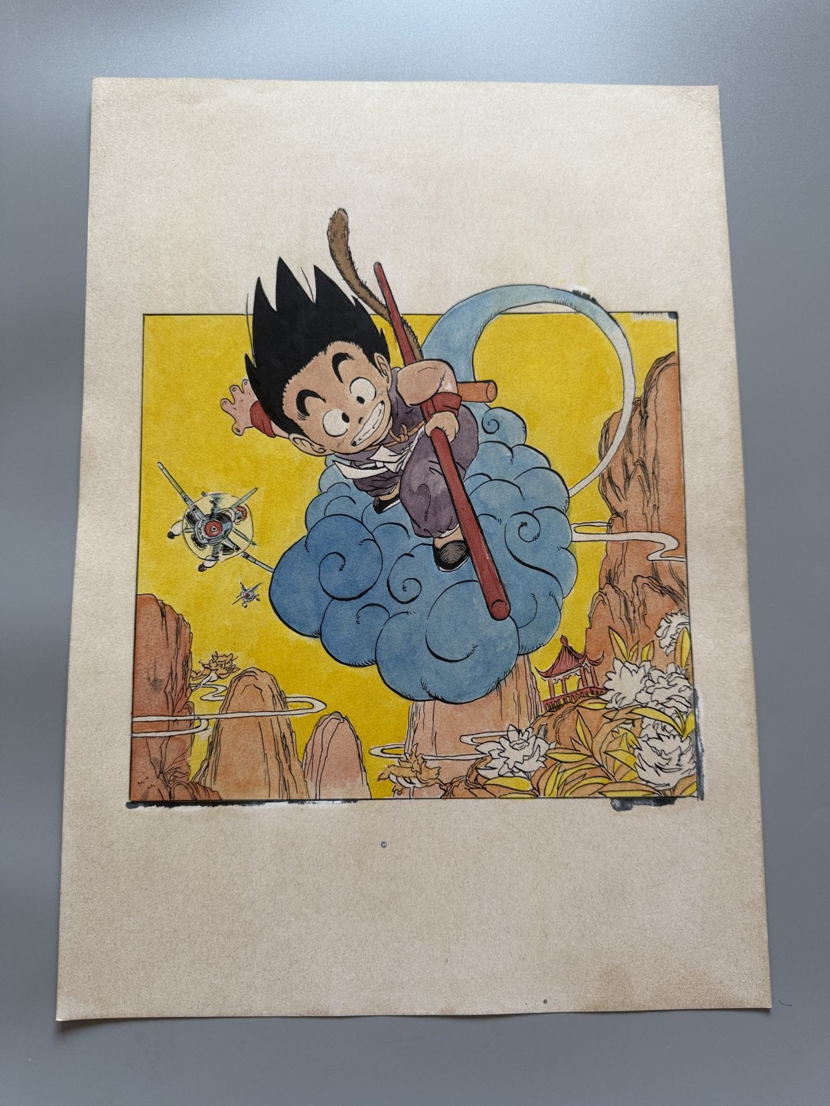 Black backing board and protective packaging of Dragon Ball Scene