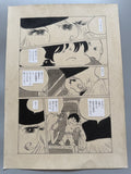 Leiji Matsumoto Galaxy Express 999 Scene | Douga-Style Hand-Drawn Vintage Manga Art