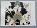 Akira Toriyama Dragon Ball Scene | Douga-Style Hand-Drawn Vintage Manga Art