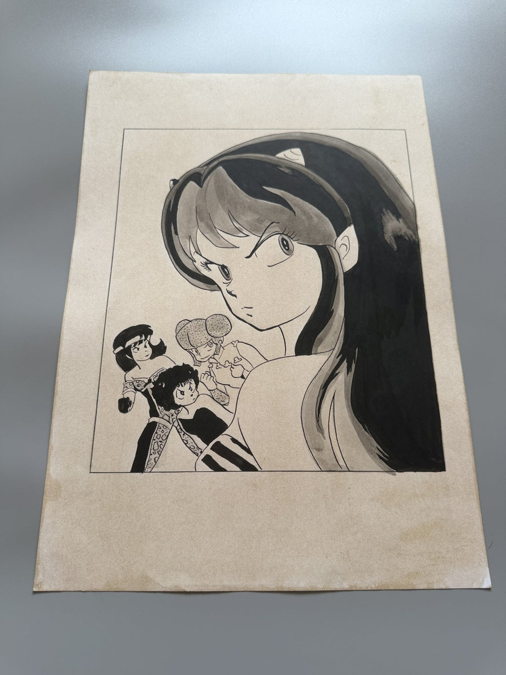 Black backing board and protective packaging of Urusei Yatsura Scene