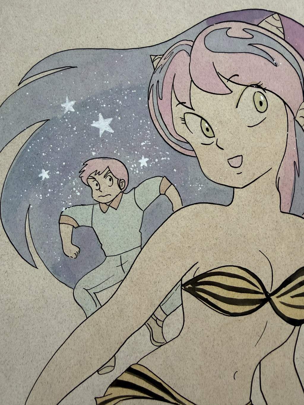 Dialogue balloons and text detail from Urusei Yatsura Scene