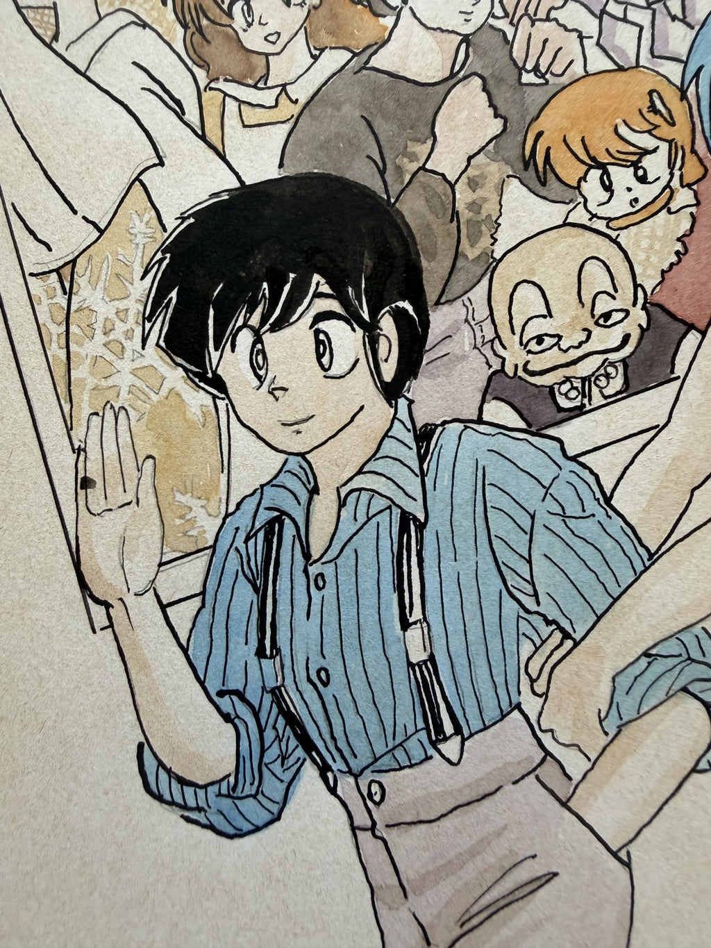 Black backing board and protective packaging of Urusei Yatsura Scene