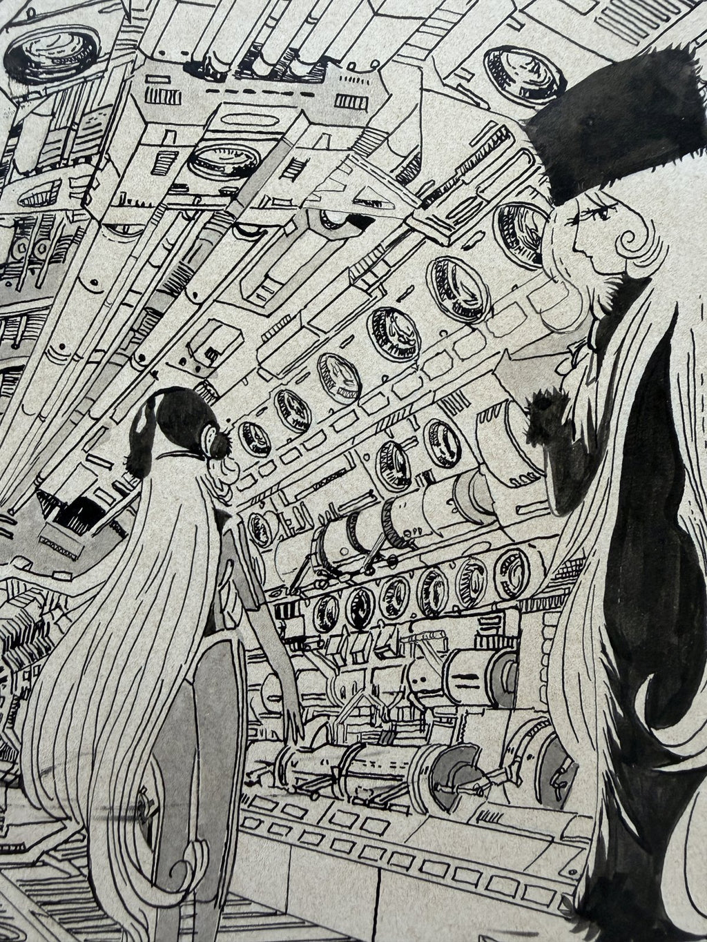 Detail view 6 of Galaxy Express 999 Scene | Showa Era Manga Art