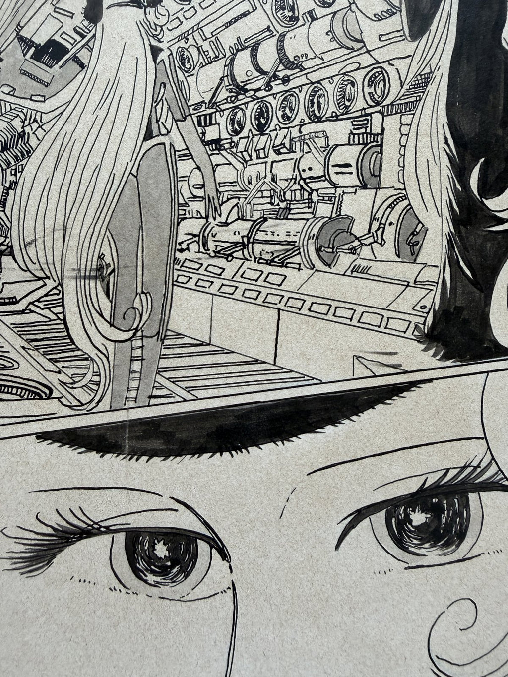 Detail view 7 of Galaxy Express 999 Scene | Showa Era Manga Art