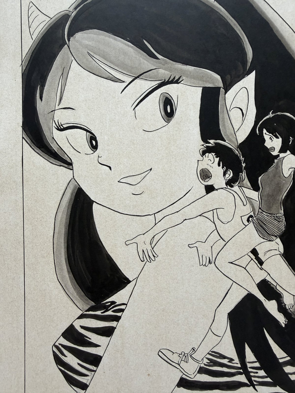 Black backing board and protective packaging of Urusei Yatsura Scene