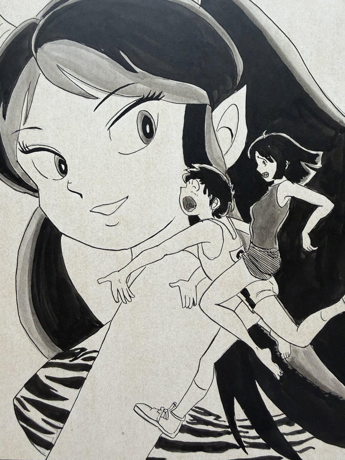 Black backing board and protective packaging of Urusei Yatsura Scene
