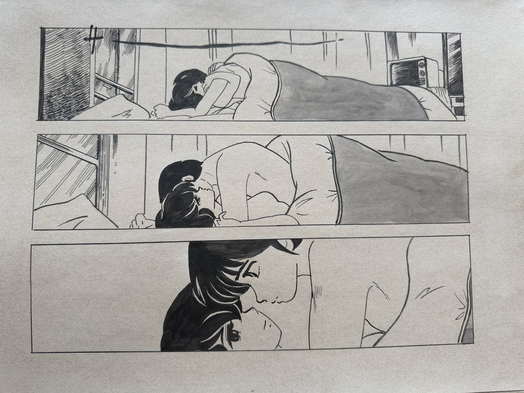 Full scene view of Maison Ikkoku Scene | Vintage Manga Reproduction
