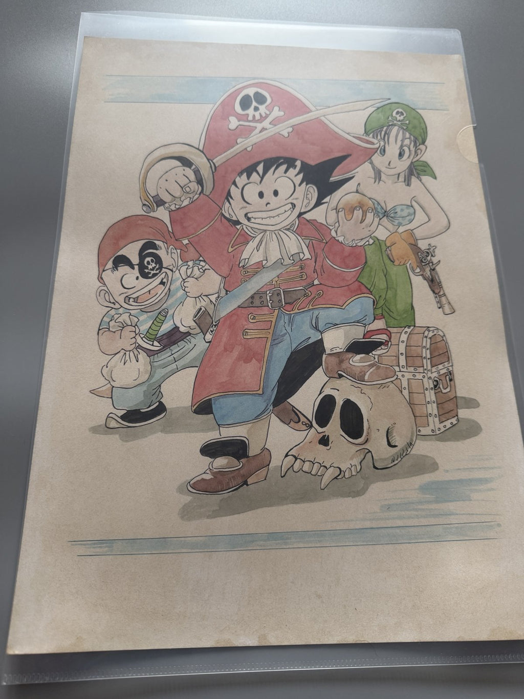 Black backing board and protective packaging of Dragon Ball Scene