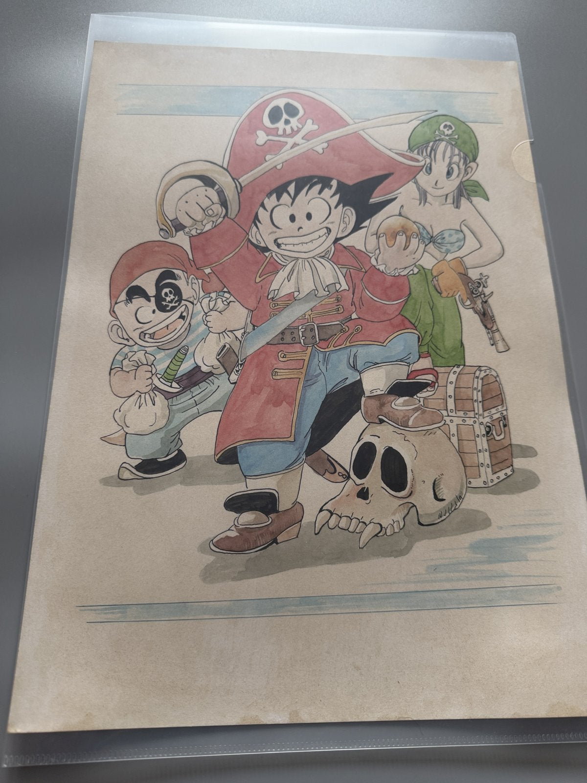 Black backing board and protective packaging of Dragon Ball Scene
