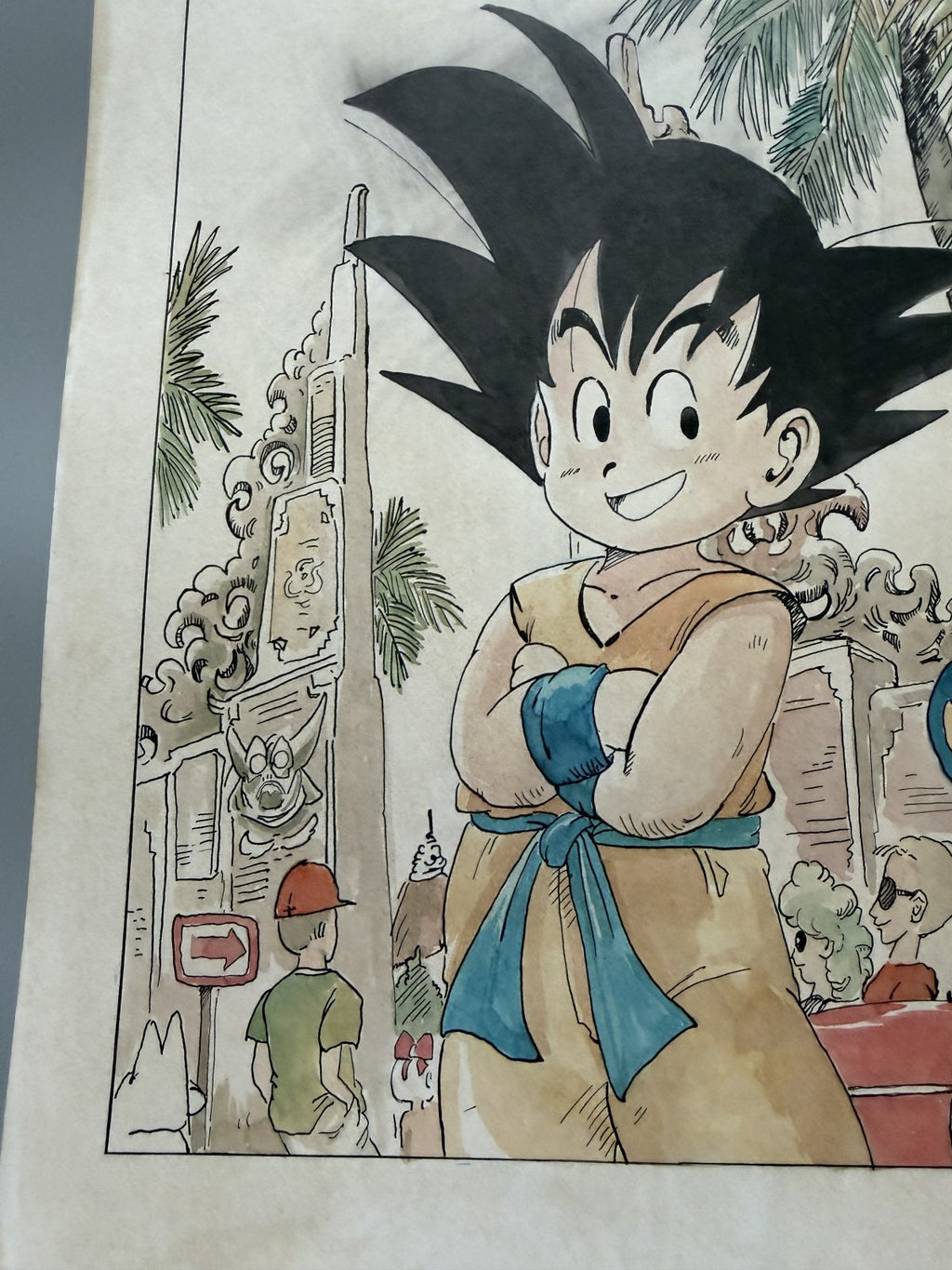Dialogue balloons and text detail from Dragon Ball Scene