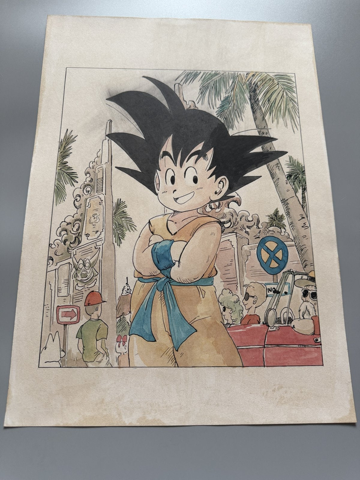 Black backing board and protective packaging of Dragon Ball Scene