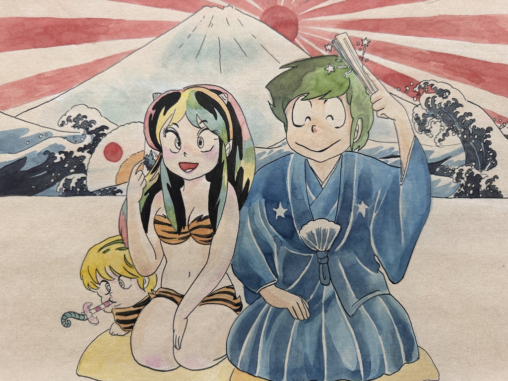 Black backing board and protective packaging of Urusei Yatsura Scene