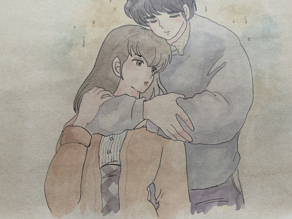 Dialogue balloons and text detail from Maison Ikkoku Scene