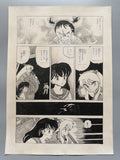 Rumiko Takahashi Inuyasha Scene | Douga-Style Hand-Drawn Vintage Manga Art