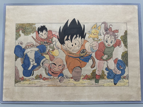 Akira Toriyama Dragon Ball Scene | Douga-Style Hand-Drawn Vintage Manga Art