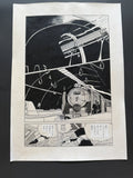 Leiji Matsumoto Galaxy Express 999 Scene | Douga-Style Hand-Drawn Vintage Manga Art