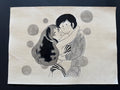 Rumiko Takahashi Urusei Yatsura Scene | Douga-Style Hand-Drawn Vintage Manga Art