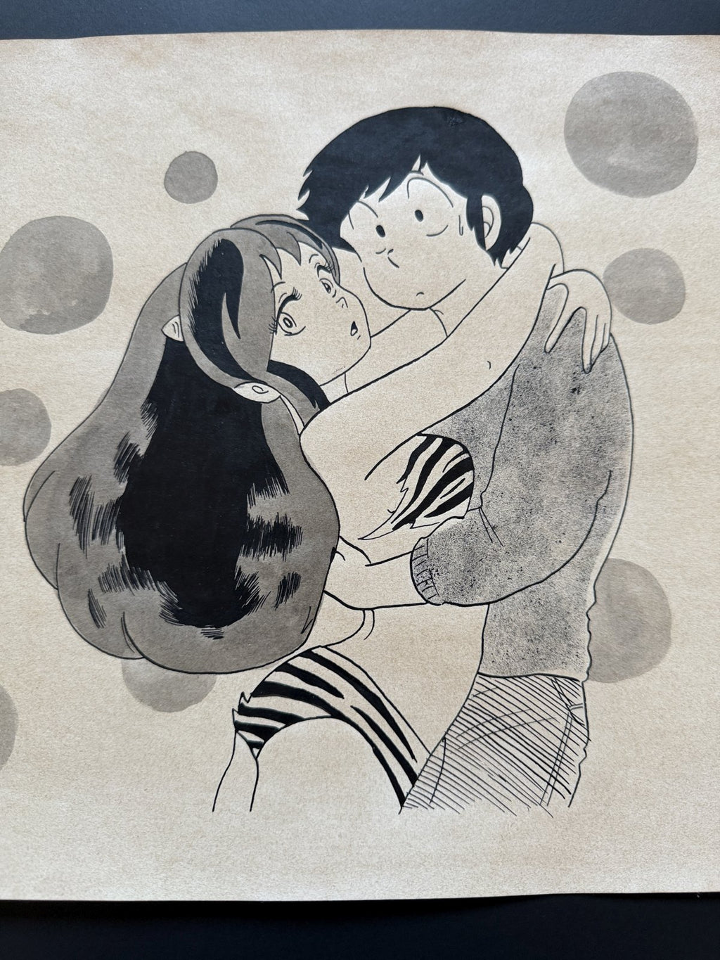 Black backing board and protective packaging of Urusei Yatsura Scene