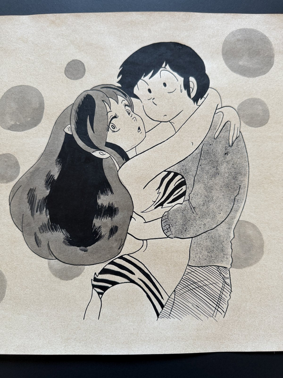 Black backing board and protective packaging of Urusei Yatsura Scene