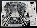 Leiji Matsumoto Galaxy Express 999 Scene | Douga-Style Hand-Drawn Vintage Manga Art