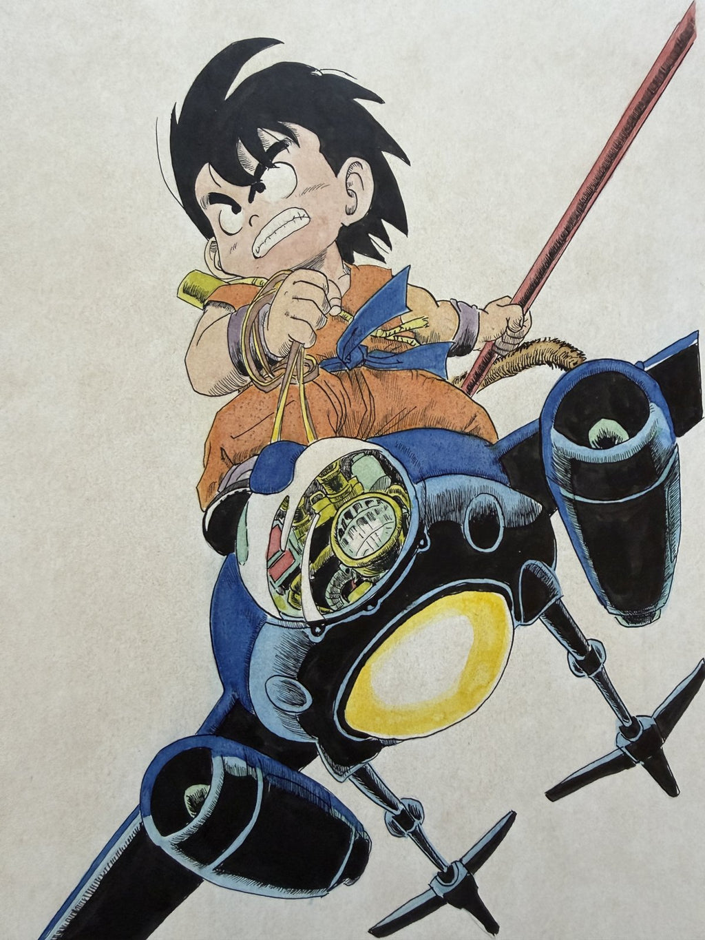 Black backing board and protective packaging of Dragon Ball Scene