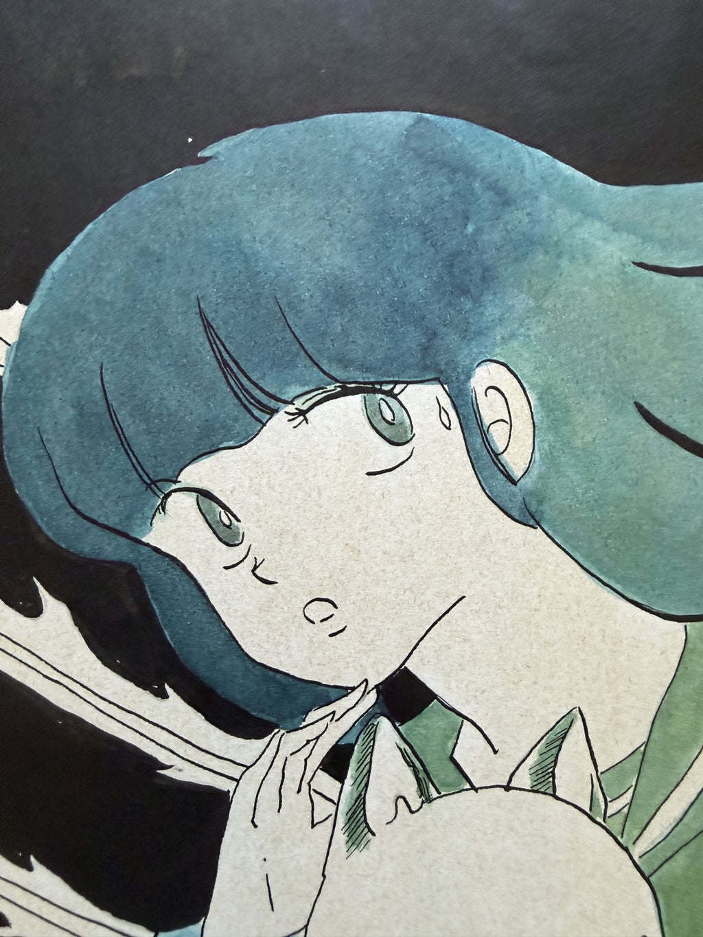 Detail view 7 of Kyoko Portrait | Showa Era Manga Art